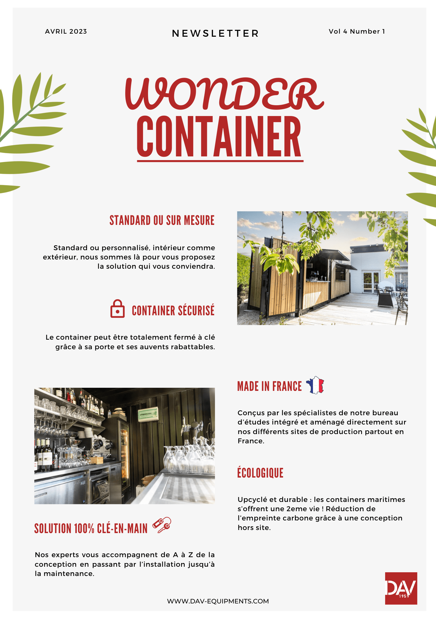 Newsletter - DAV Équipements
